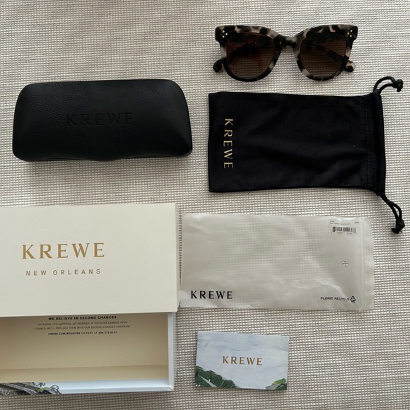 KREWE Jena Malt Polarized - very clean - Sunglasses with Case - Picture 1 of 10